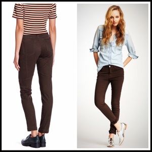 DENIM STRETCH JEANS TWILL SKINNY ANKLE PANTS A2C